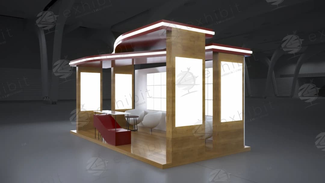 Rubicon Strata Straight Semi-Island 3x6 Booth
