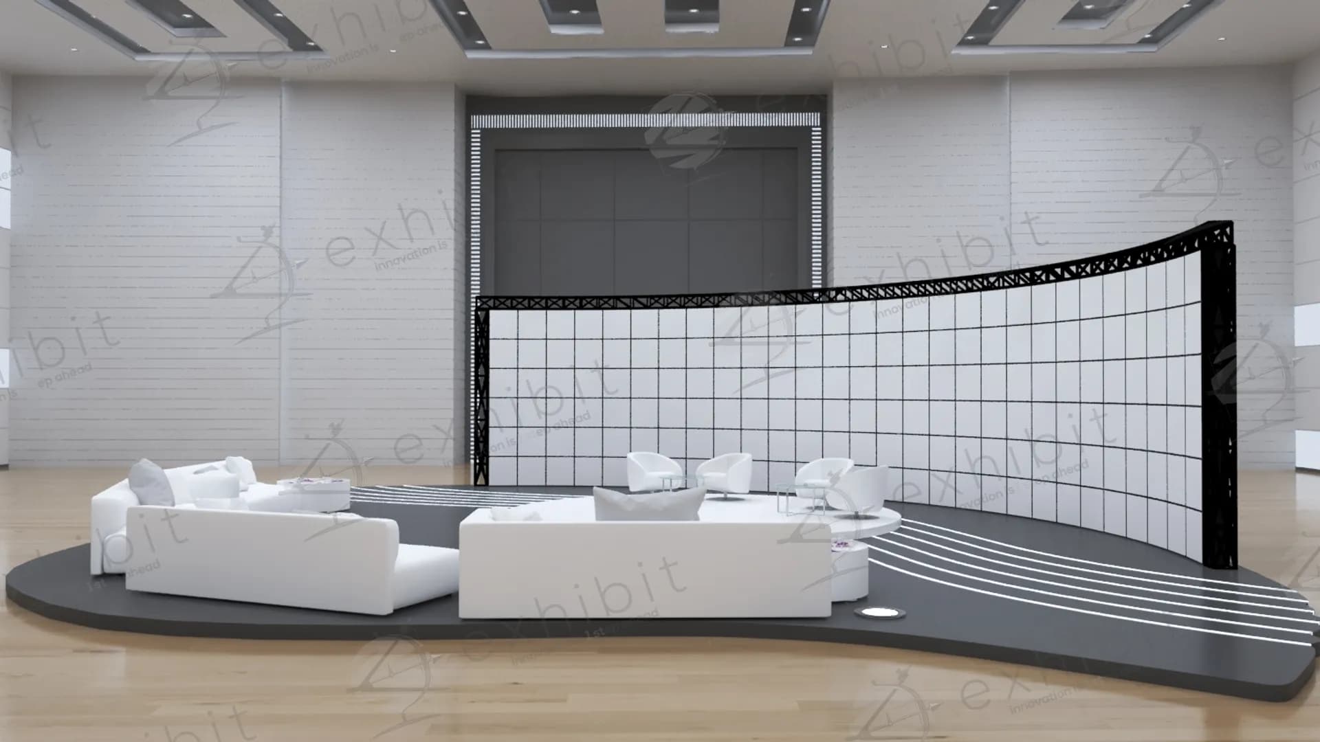 Horizon Truss Curved Lounge Stage Backdrop
