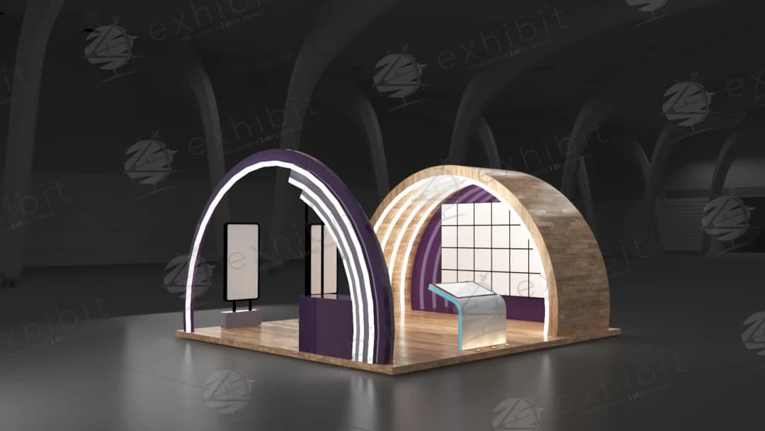 Lunar Arch Curved Semi-Island 6x6 Booth