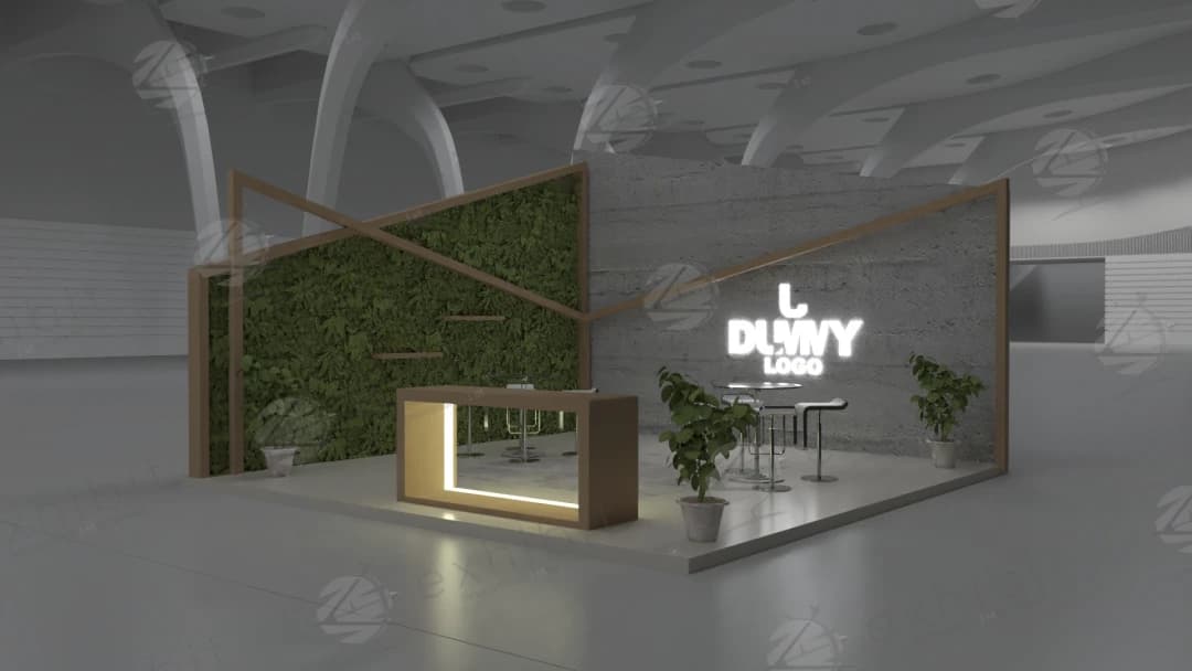 Eco Matrix Straight Semi-Island 6x6 Booth